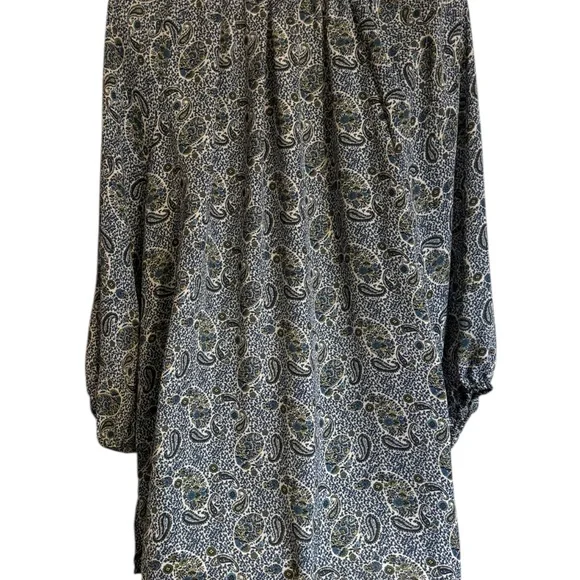 Max Studio Paisley Print Blouse Plus: 1X        BIN#S - Picture 5 of 10